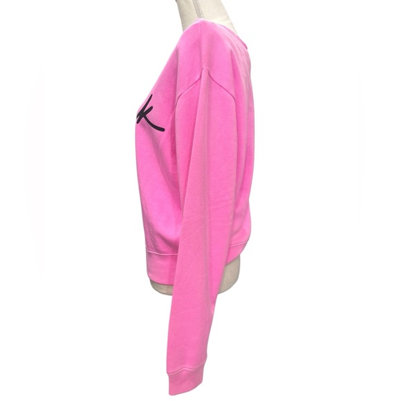 Victoria Secret PINK Everyday Lounge Open Neck Crew Pink size Medium - Picture 6 of 7